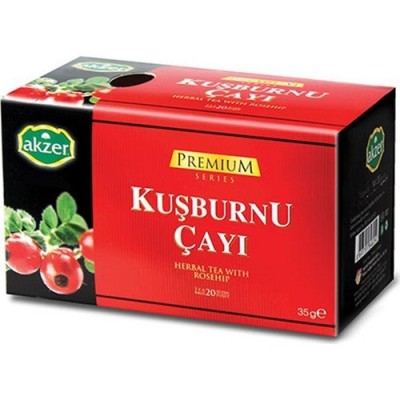 AKZER Premium KUŞBURNU ÇAYI 20Lİ 35GR AKZER Premium KUŞBURNU ÇAYI 20Lİ 35GR