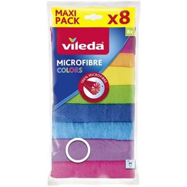 VİLEDA Mikrofiber Colors  8 Lİ Temizlik Bez 