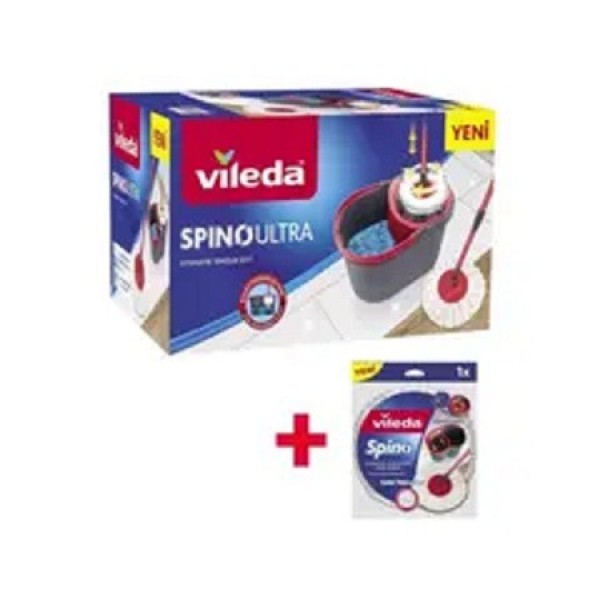 VİLEDA Spino Ultra Otomatik Temizlik Seti + Yedek Paspas