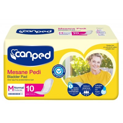 CANPED MESANE PEDİ 10 LU PK.İÇİ M NORMAL BAYAN CANPED MESANE PEDİ 10 LU PK.İÇİ M NORMAL BAYAN