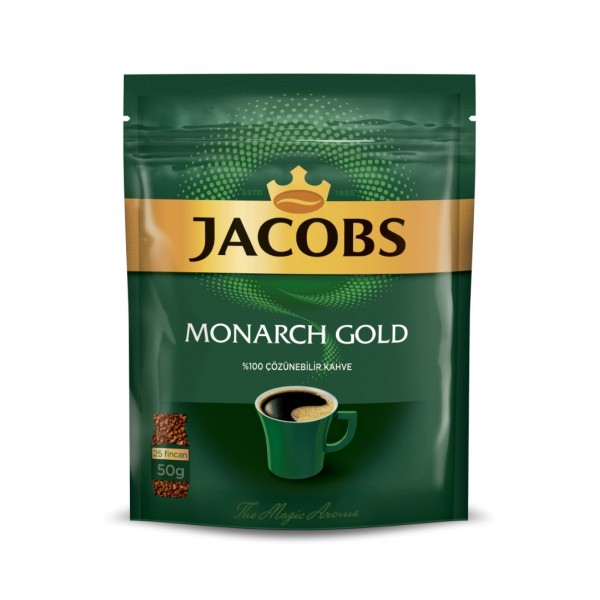 Jacobs Monarch Gold %100 Çözülebilir Kahve 50g