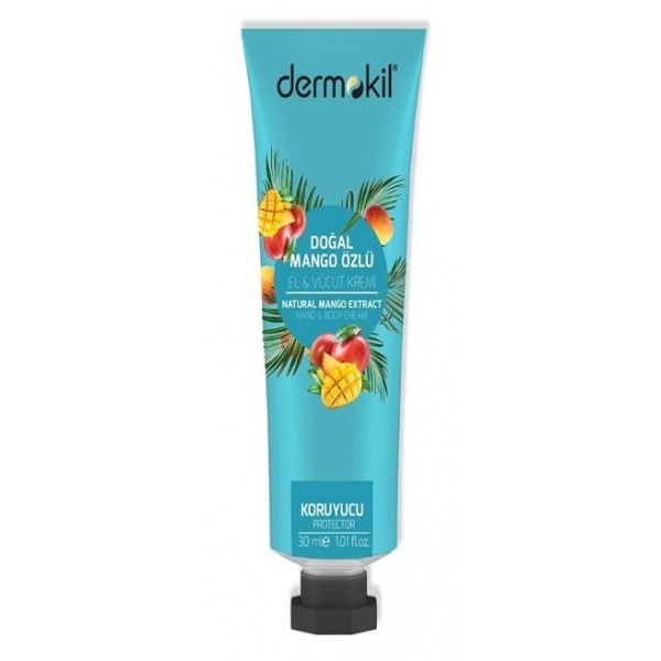 Dermokil El & Vücut Kremi 30ml Doğal Mango Özlü Koruyucu