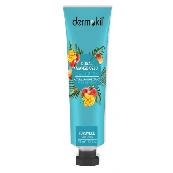 Dermokil El & Vücut Kremi 30ml Doğal Mango Özlü Koruyucu