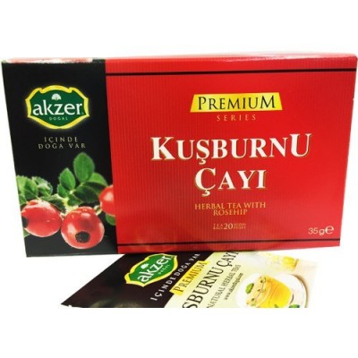 AKZER Premium KUŞBURNU ÇAYI 20Lİ 35GR AKZER Premium KUŞBURNU ÇAYI 20Lİ 35GR