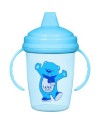 WEE BABY ENJOY AKITMAZ KULPLU ALIŞTIRMA BARDAK 240ML  755 MAVİ