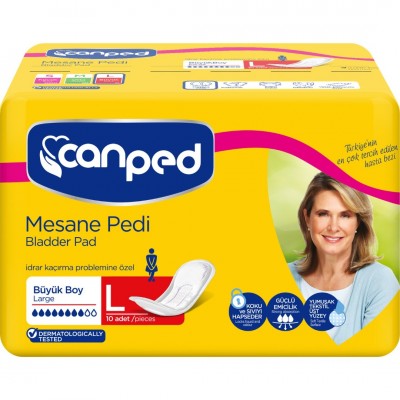 CANPED MESANE PEDİ 10 LU PK.İÇİ L YOĞUN BAYAN CANPED MESANE PEDİ 10 LU PK.İÇİ L YOĞUN BAYAN