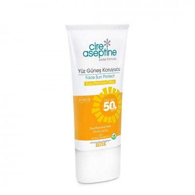 Cire Aseptine Yüz Güneş Koruyucu Kuru ve Normal Ciltler 50 SPF 50 ml Cire Aseptine Yüz Güneş Koruyucu Kuru ve Normal Ciltler 50 SPF 50 ml