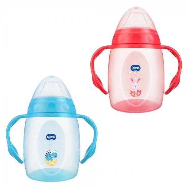 WEE BABY KULPLU ALIŞTIRMA BARDAĞI 250 ML 6+AY 169 MAVİ