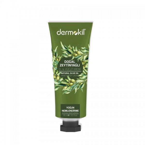 Dermokil El & Vücut Kremi 30ml Doğal Zeytinyağlı Yoğun Nemlendirme