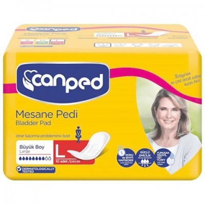 CANPED MESANE PEDİ 10 LU PK.İÇİ L YOĞUN BAYAN CANPED MESANE PEDİ 10 LU PK.İÇİ L YOĞUN BAYAN