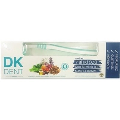 Dermokil DKDENT Doğal 7 Bitki Özü Mucizevi Kil İle Komple Bakım 75ml +Diş Fırça Hediyeli