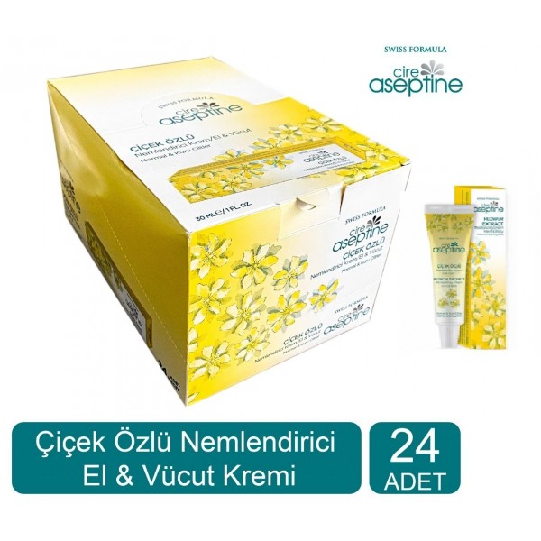 Cire Aseptine El Ve Yüz Kremi 30ml Çiçek Özlü 1*24 adet