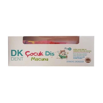 Dermokil DKDENT Çocuk Diş Macunu 50ml Doğal Aloe Vera Ve Karanfil ÖZLÜ + +3 yaş + Diş Fırça Hediyeli Dermokil DKDENT Çocuk Diş Macunu 50ml Doğal Aloe Vera Ve Karanfil ÖZLÜ + +3 yaş + Diş Fırça Hediyeli