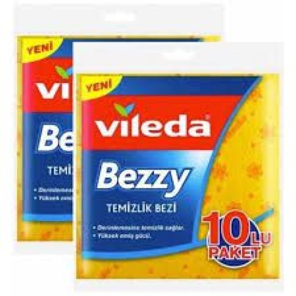 Vileda Bezzy 10'lu Temizlik Bezi 2 PAKET