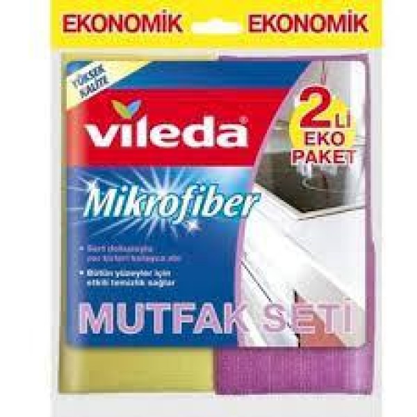 VİLEDA Mikrofiber Mutfak Seti 2 Lİ (Mutfak+Konfor)   