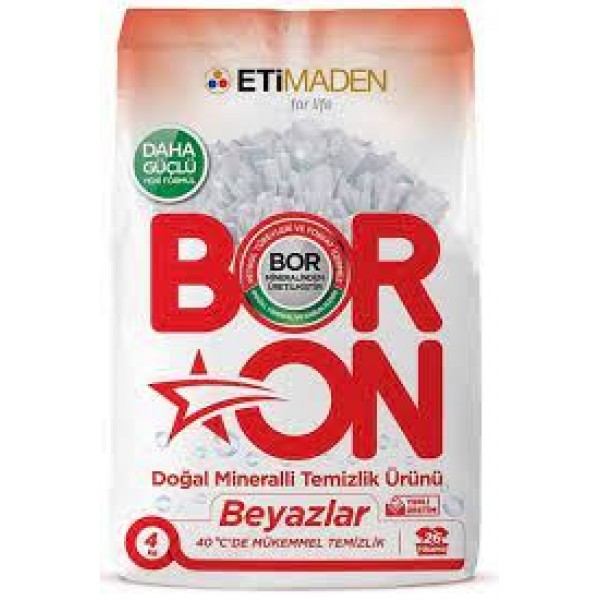 Boron Beyaz Çamaşırlar İçin toz deterjan 4Kg