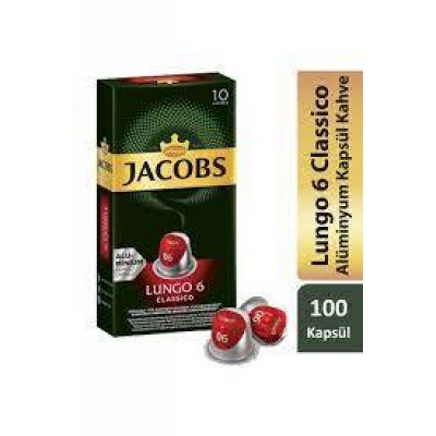 Jacobs Lungo 6 Classıco  52gr 10lu Jacobs Lungo 6 Classıco  52gr 10lu