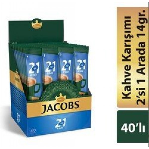 Jacobs gold 2ın 1 arada 14g*40:560gr 