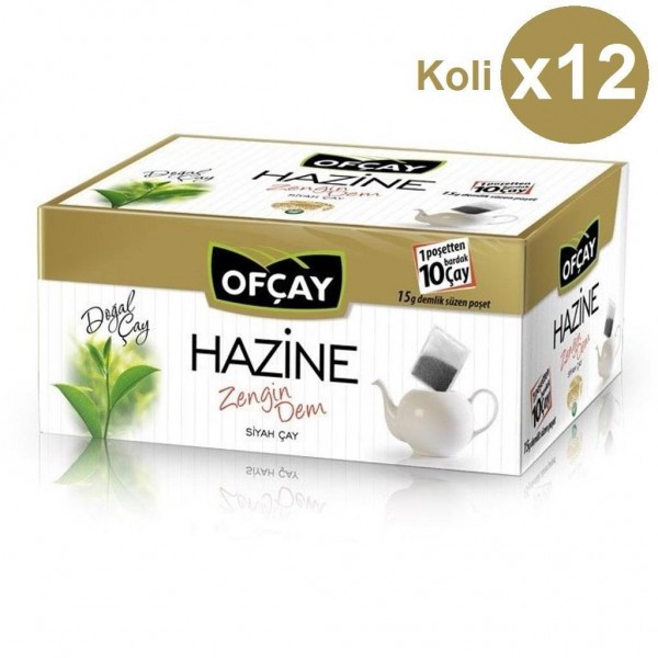 Ofçay Hazine Zengin Dem 15 gr 30'lu Demlik Poşet Çay  1*12 PAKET 