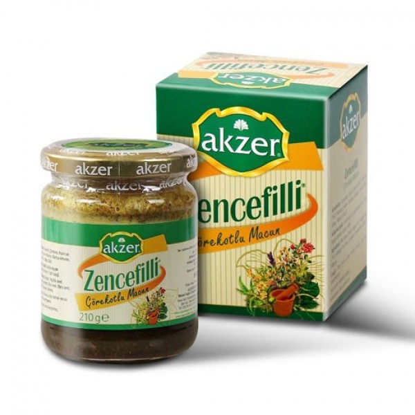 AKZER ZENCEFİLLİ ÇÖREKOTLU MACUN 210GR