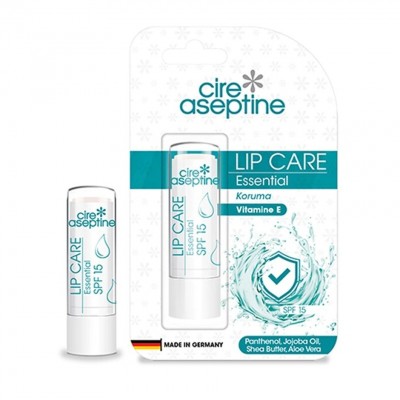 CİRE ASEPTİNE LİPCARE E VİTAMİNLİ 4,5G KORUMA ESSENTİAL NEMLENDİRİCİ  CİRE ASEPTİNE LİPCARE E VİTAMİNLİ 4,5G KORUMA ESSENTİAL NEMLENDİRİCİ