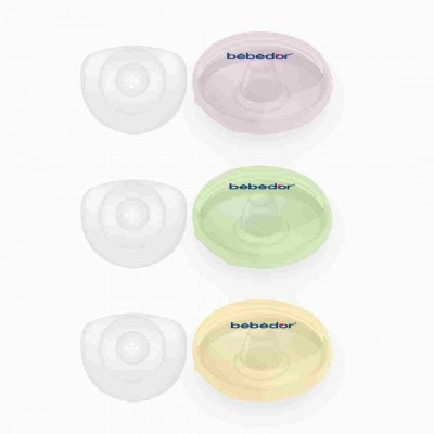 BEBEDOR KUTULU SİLİKON GÖĞÜS KORUYUCU 2Lİ  664  3 RENK BEBEDOR KUTULU SİLİKON GÖĞÜS KORUYUCU 2Lİ  664  3 RENK