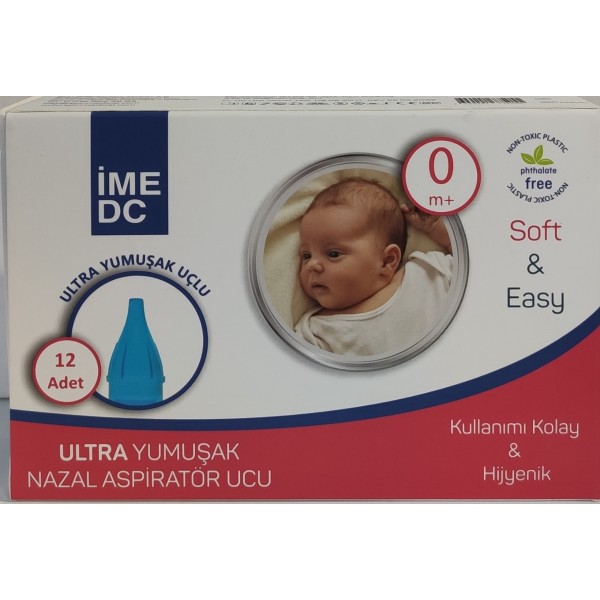 İME DC ULTRA YUMUŞAK  5 ADET UÇLU NAZAL ASPİRATÖR 0+AY