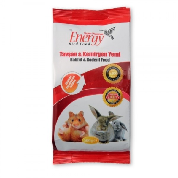 ENERGY PREMIUM TAVŞAN & KEMİRGEN YEMİ 500GR