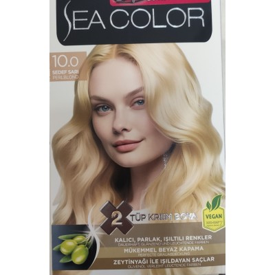 SEA COLOR 10/0 SEDEF SARI  2 TÜP KREM BOYA SET SEA COLOR 10/0 SEDEF SARI  2 TÜP KREM BOYA SET