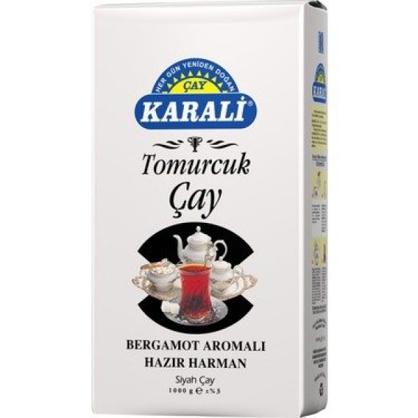 KARALİ TOMURCUK ÇAY 1000GR BERGOMAT AROMALI HARMAN