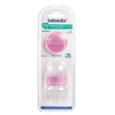 BEBEDOR PP MİNİ BİBERON & BARDAK 2'Sİ 1 ARADA  0-6AY 30ML  20301 BEBEDOR PP MİNİ BİBERON & BARDAK 2'Sİ 1 ARADA  0-6AY 30ML  20301