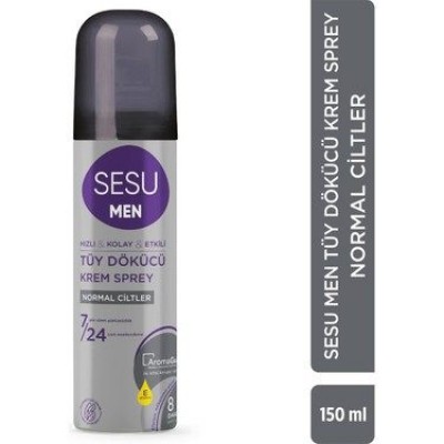 SESU TÜY DÖKÜCÜ KREM SPREY 150ML NORMAL CİLTLER MEN SESU TÜY DÖKÜCÜ KREM SPREY 150ML NORMAL CİLTLER MEN