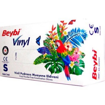 BEYBİ VİNİL PUDRASIZ MUAYENE ELDİVEN 100 LÜ S SMALL KÜÇÜK  BOY BEYBİ VİNİL PUDRASIZ MUAYENE ELDİVEN 100 LÜ S SMALL KÜÇÜK  BOY