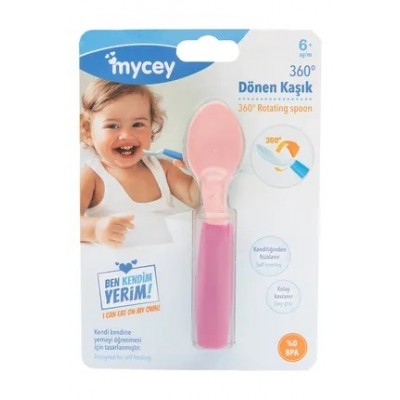 MYCEY  360' DÖNEN KAŞIK  6+AY PEMBE RENKLER  6200