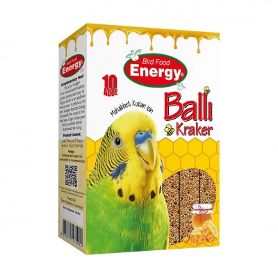 ENERGY MUHABBET KUŞ YEMİ BALLI KRAKER  10LU ÇUBUK 260GR  ENERGY MUHABBET KUŞ YEMİ BALLI KRAKER  10LU ÇUBUK 260GR
