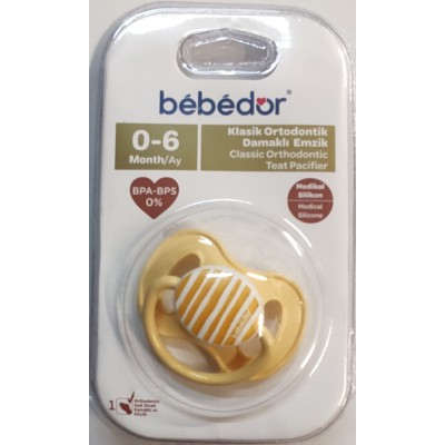 BEBEDOR KLASİKORTODONTİK DAMAKLI EMZİK NO:1  0+6AY  201
