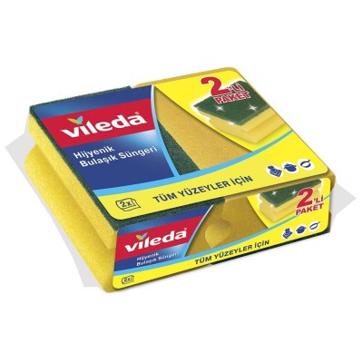 VİLEDA KLASİK YEŞİL SÜNGER OLUKLU  1+1   VİLEDA KLASİK YEŞİL SÜNGER OLUKLU  1+1