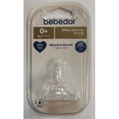 BEBEDOR SİLİKON BİBERON EMZİĞİ 0+AY NO:1 YAVAŞ AKIŞ 301 BEBEDOR SİLİKON BİBERON EMZİĞİ 0+AY NO:1 YAVAŞ AKIŞ 301