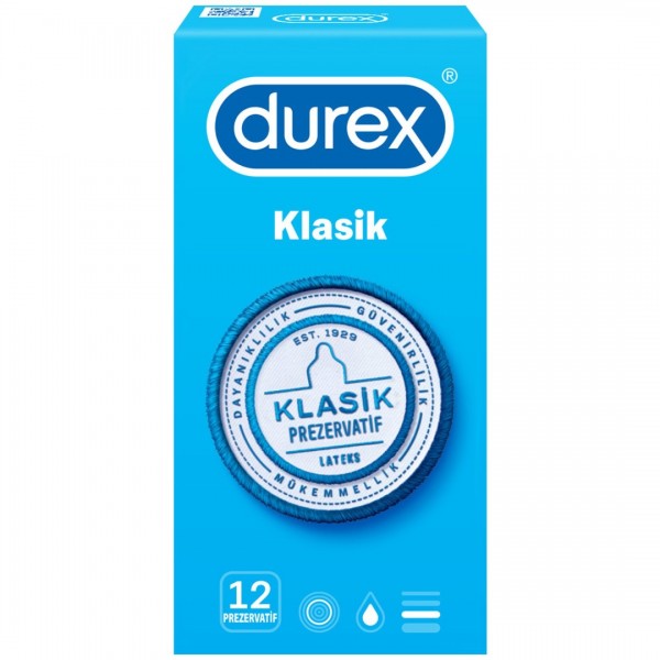 DUREX PREZERVATİF KLASİK  12Lİ