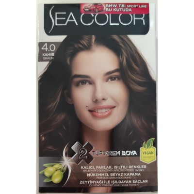 SEA COLOR 4/0 KAHVE  2 TÜP KREM BOYA SET SEA COLOR 4/0 KAHVE  2 TÜP KREM BOYA SET
