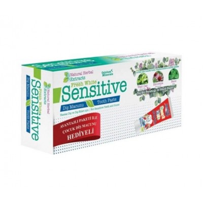 FOVARİ FRESH WHİTE SENSİTİVE DİŞ MACUNU NATUREL HERBAL 75ML+SMART KİDS ÇOCUK MACUNU HEDİYE 75ML FOVARİ FRESH WHİTE SENSİTİVE DİŞ MACUNU NATUREL HERBAL 75ML+SMART KİDS ÇOCUK MACUNU HEDİYE 75ML