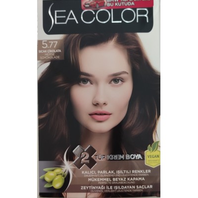SEA COLOR 5/77 SICAK ÇİKOLATA  2 TÜP KREM BOYA SET SEA COLOR 5/77 SICAK ÇİKOLATA  2 TÜP KREM BOYA SET