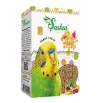 ENERGY ŞAŞKIN MUHABBET KUŞ YEMİ MEYVELİ KRAKER  10LU ÇUBUK 260GR  ENERGY ŞAŞKIN MUHABBET KUŞ YEMİ MEYVELİ KRAKER  10LU ÇUBUK 260GR