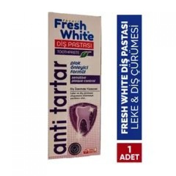 FOVARİ FRESH WHİTE DİŞ PASTASI ANTİ-TARTAR PLAK ÖNLEYİCİ FÖRMÜL  90G