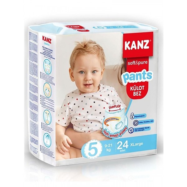 KANZ KÜLOT BEBEK BEZİ NO:5 JUNİOUR  11-25KG  24LÜ