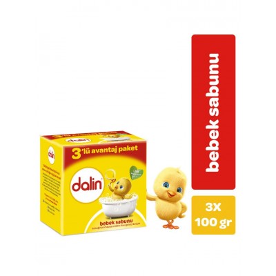 DALİN HASSAS CİLT BEBEK SABUNU 3*100G AVANTAJ PAKET DALİN HASSAS CİLT BEBEK SABUNU 3*100G AVANTAJ PAKET