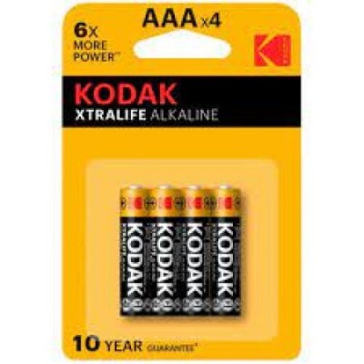 KODAK XTRALIFE ALKALINE İNCE KALEM PİL 1,5V 4 LÜ BLİSTER KODAK XTRALIFE ALKALINE İNCE KALEM PİL 1,5V 4 LÜ BLİSTER