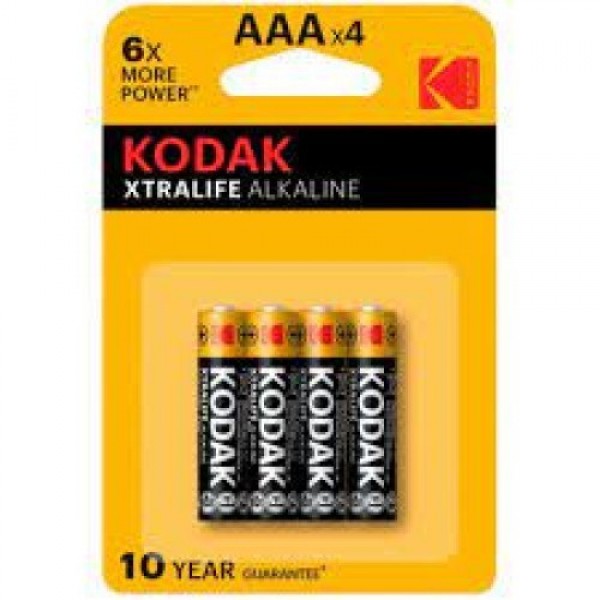 KODAK XTRALIFE ALKALINE İNCE KALEM PİL 1,5V 4 LÜ BLİSTER