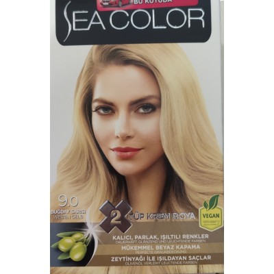 SEA COLOR 9/0 BUĞDAY SARISI  2 TÜP KREM BOYA SET