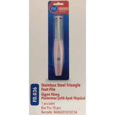 FOOT DOCTOR ÜÇGEN YÜZEY PASLANMAZ ÇELİK AYAK TÖRPÜSÜ FD 0036 FOOT DOCTOR ÜÇGEN YÜZEY PASLANMAZ ÇELİK AYAK TÖRPÜSÜ FD 0036